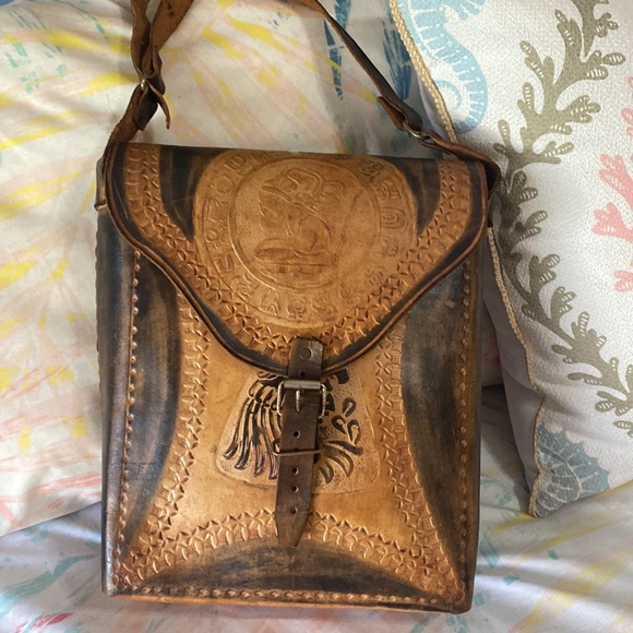 Leather Mexican bag - Picture 3 of 6